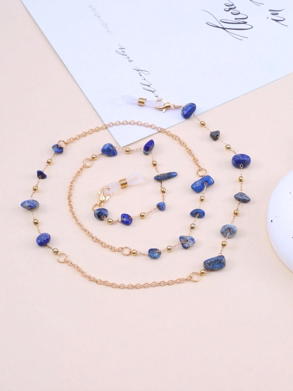Buy now! Gold and lapis sunglasses Chain